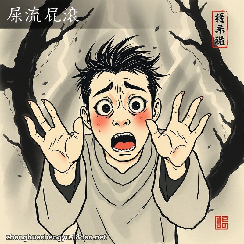 屎流屁滾 配图