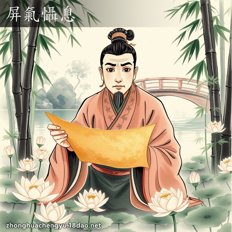 屏氣懾息 配图