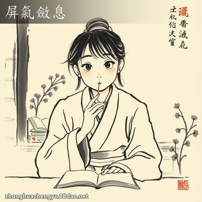 屏氣斂息 配图
