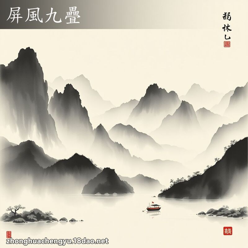 屏風九疊 配图