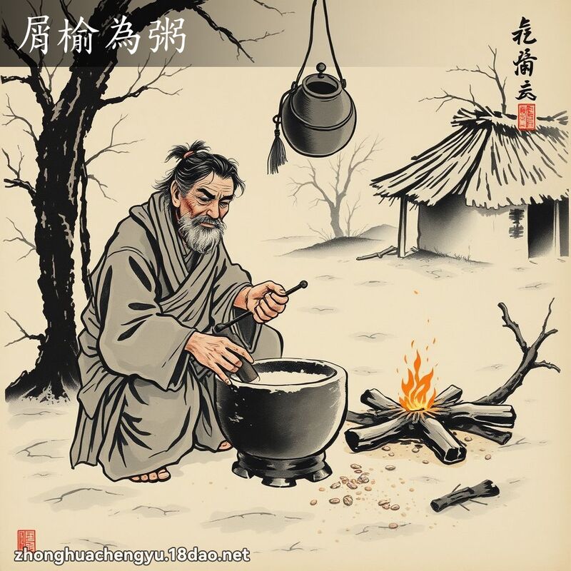 屑榆為粥 配图