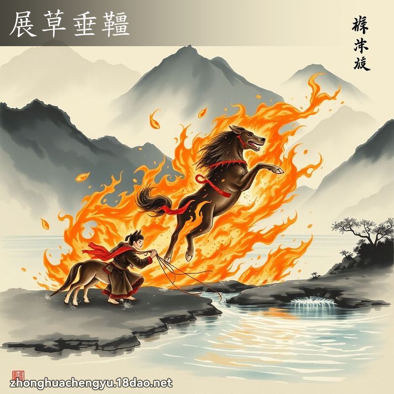 展草垂韁 配图