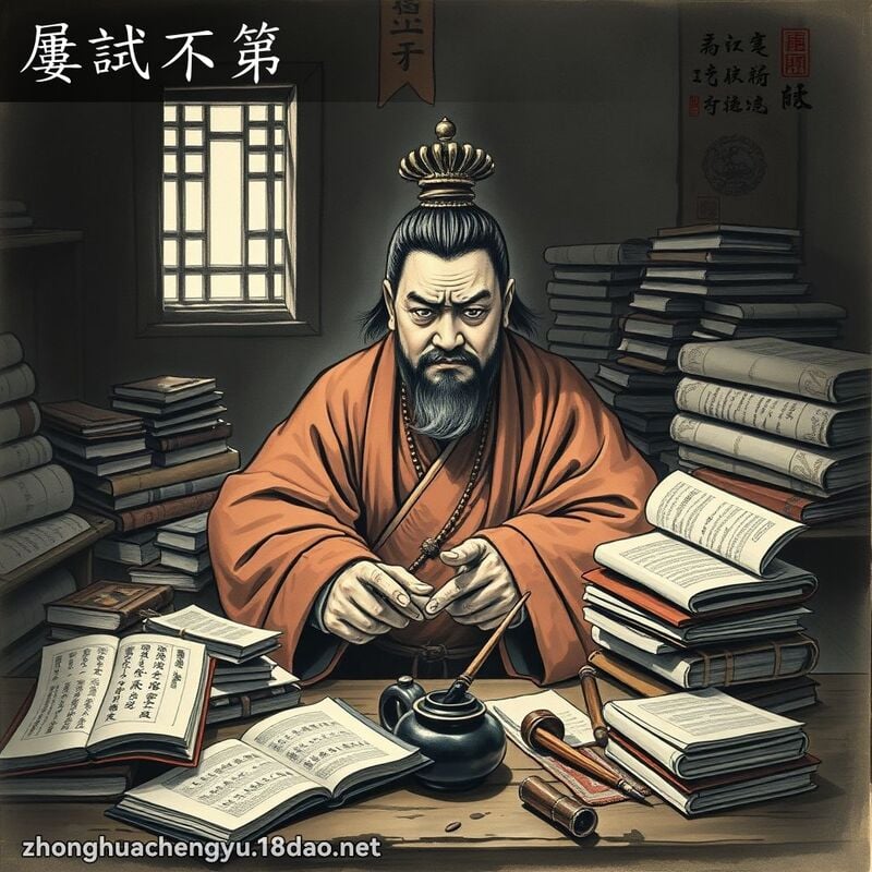 屢試不第 配图