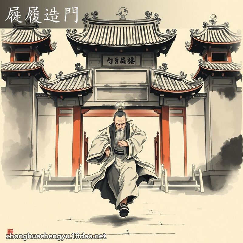 屣履造門 配图