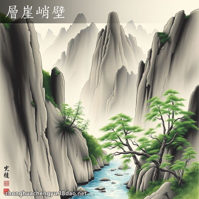 層崖峭壁 配图