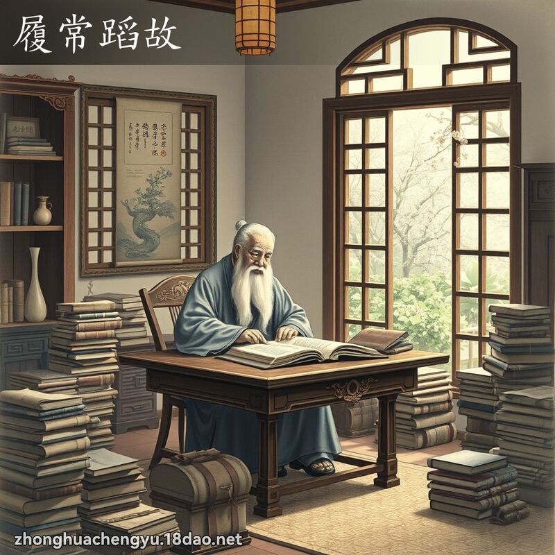 履常蹈故 配图