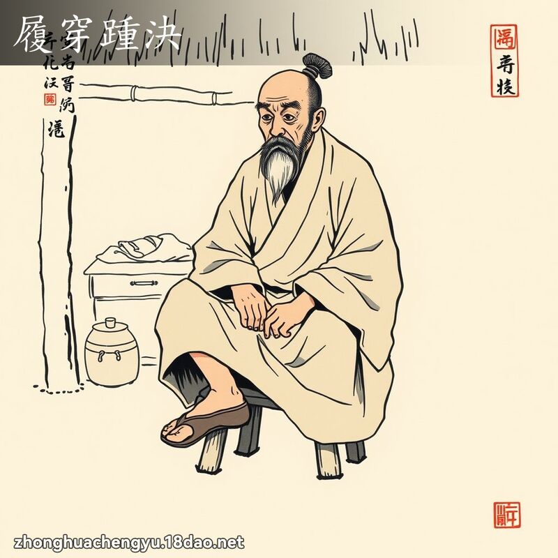 履穿踵決 配图