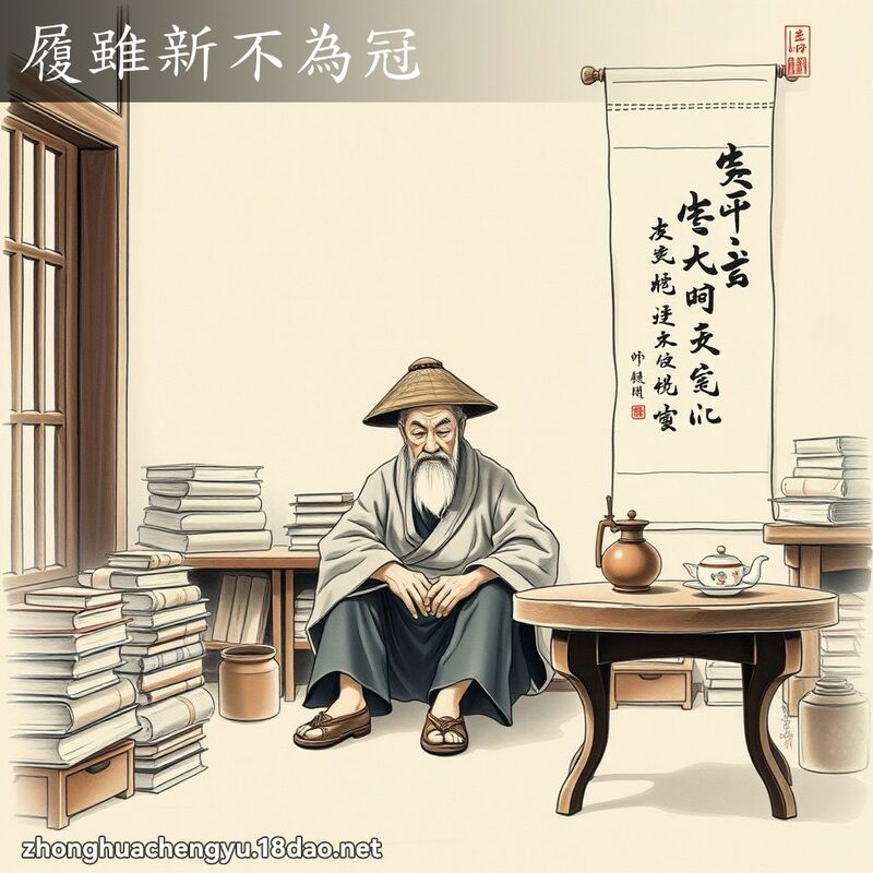 履雖新不為冠 配图