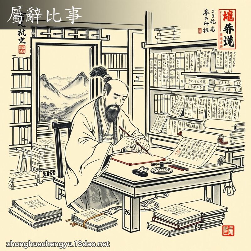 屬辭比事 配图