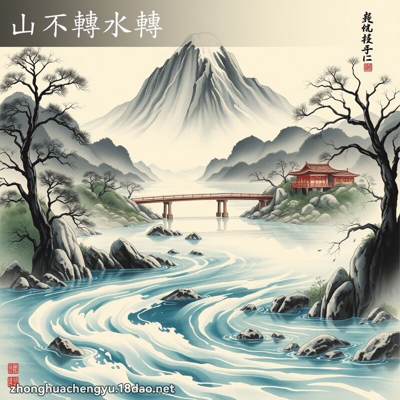 山不轉水轉 配图