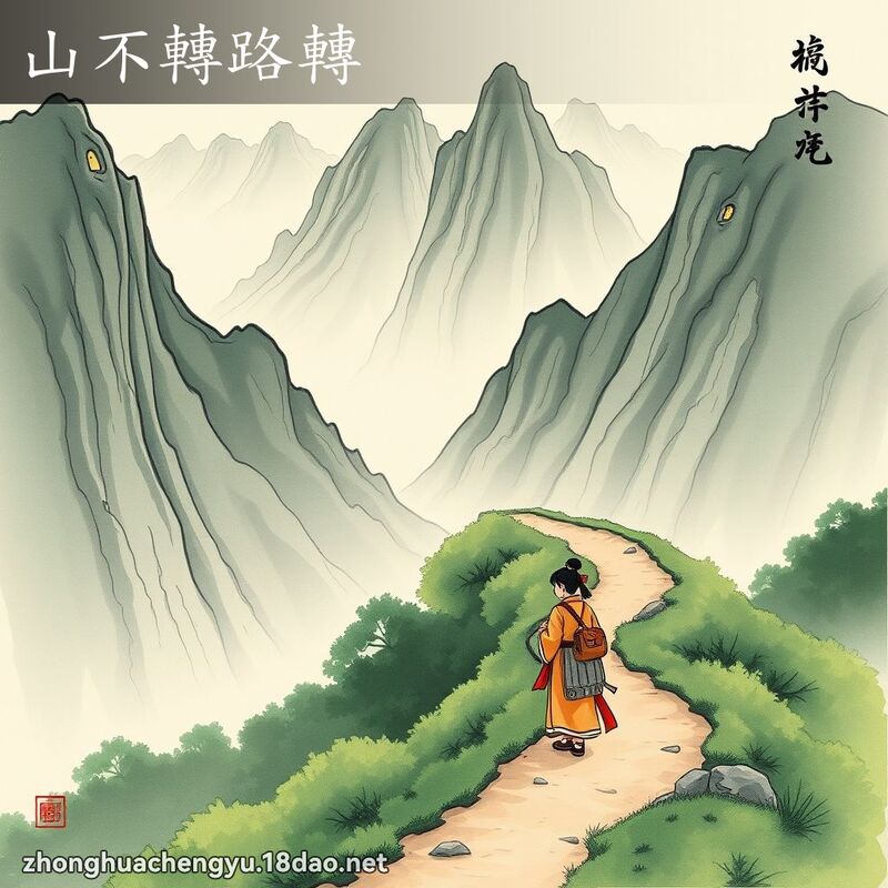 山不轉路轉 配图