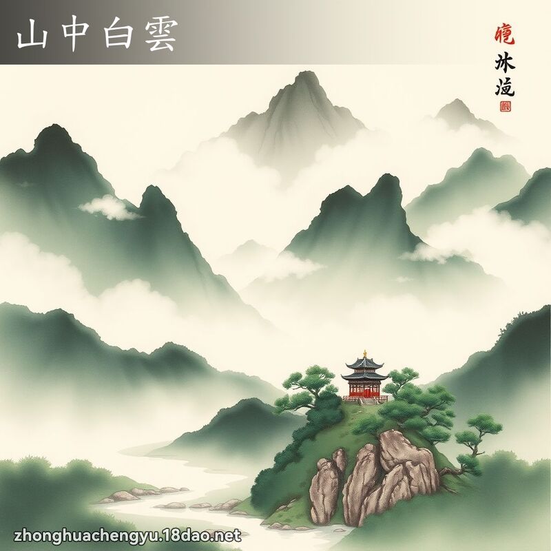 山中白雲 配图