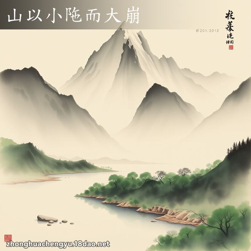 山以小陁而大崩 配图