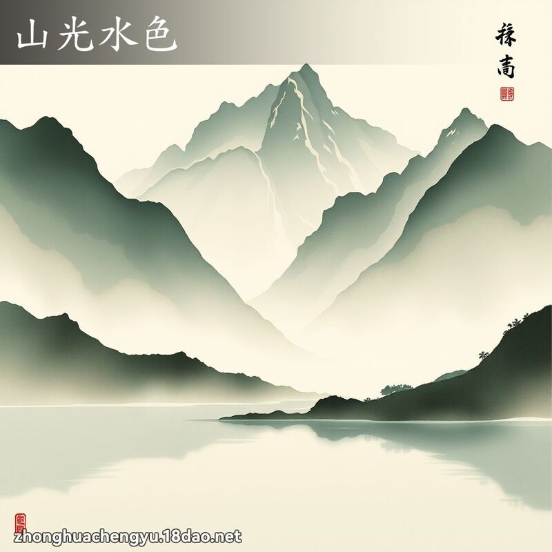 山光水色 - 中華成語配圖