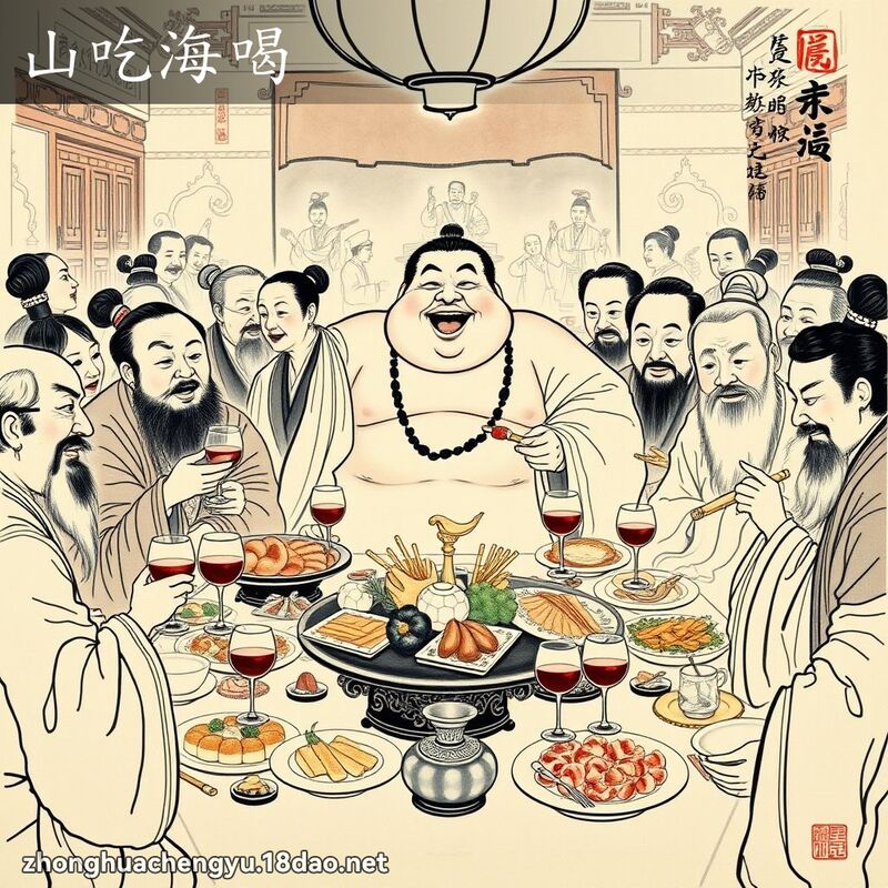 山吃海喝 配图