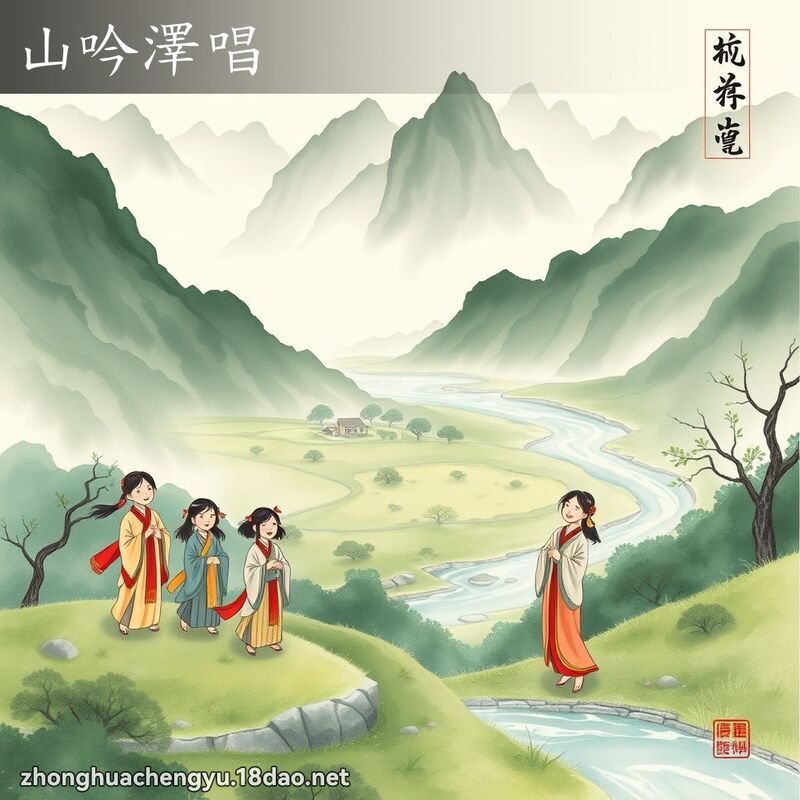 山吟澤唱 配图