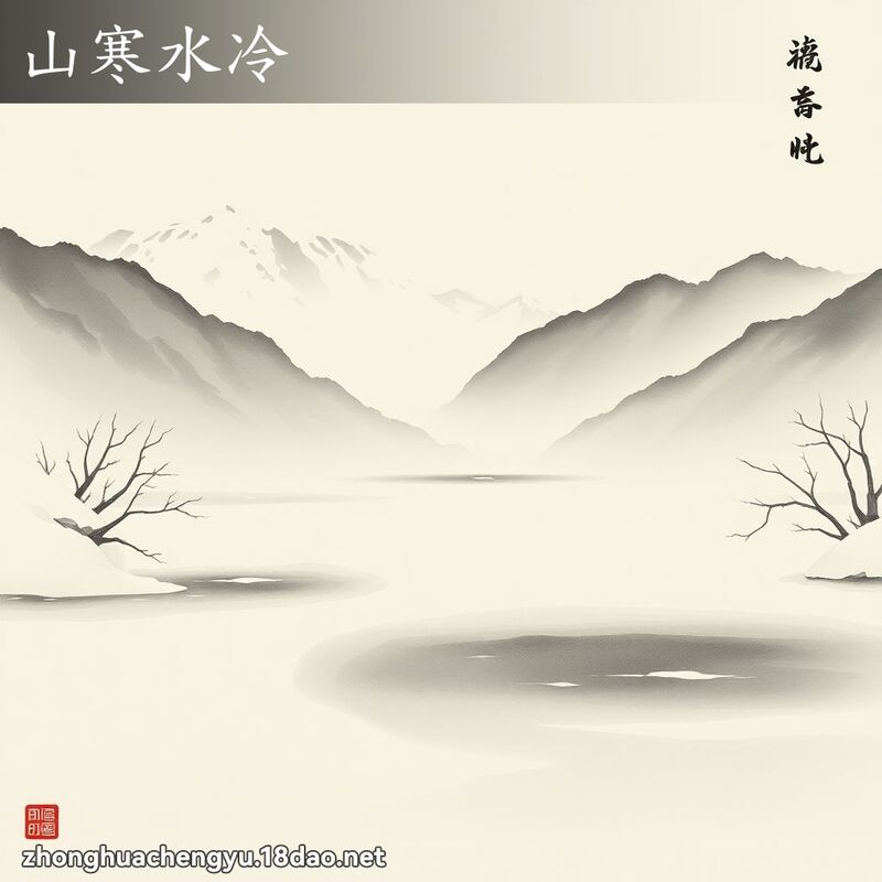 山寒水冷 配图