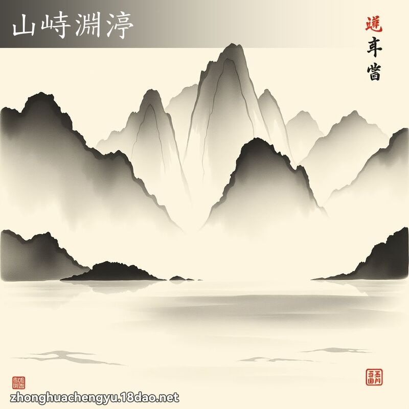 山峙淵渟 配图