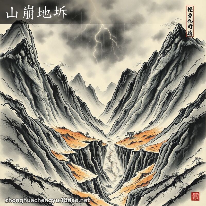 山崩地坼 配图