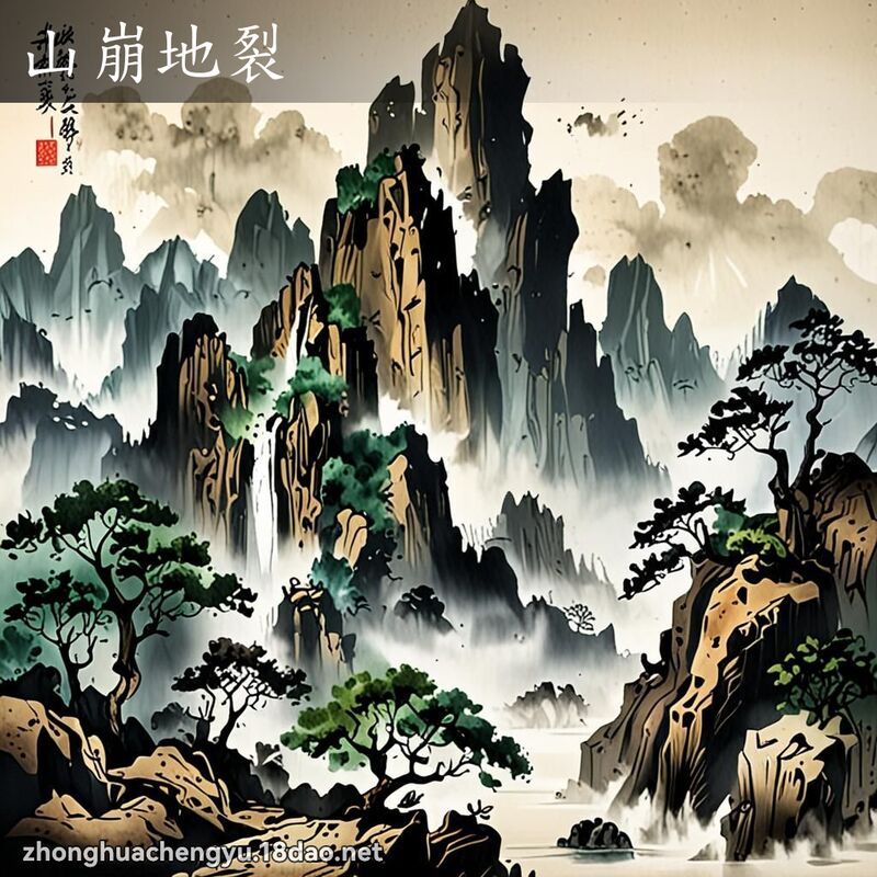 山崩地裂 配图