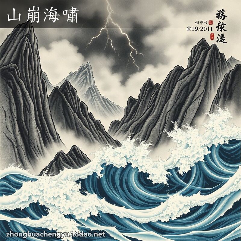 山崩海嘯 配图