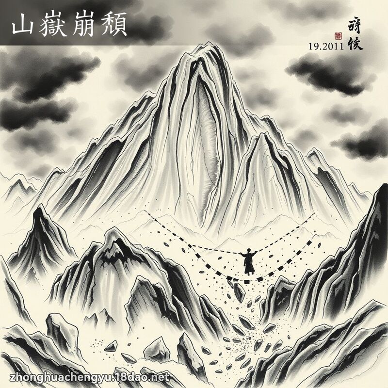 山嶽崩頹 配图