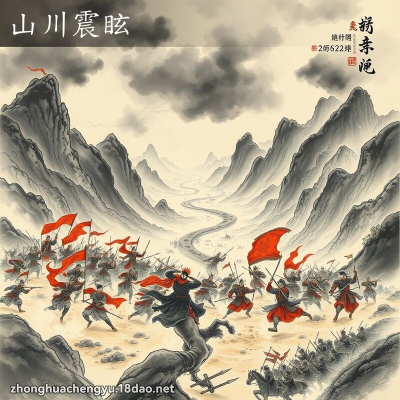 山川震眩 配图