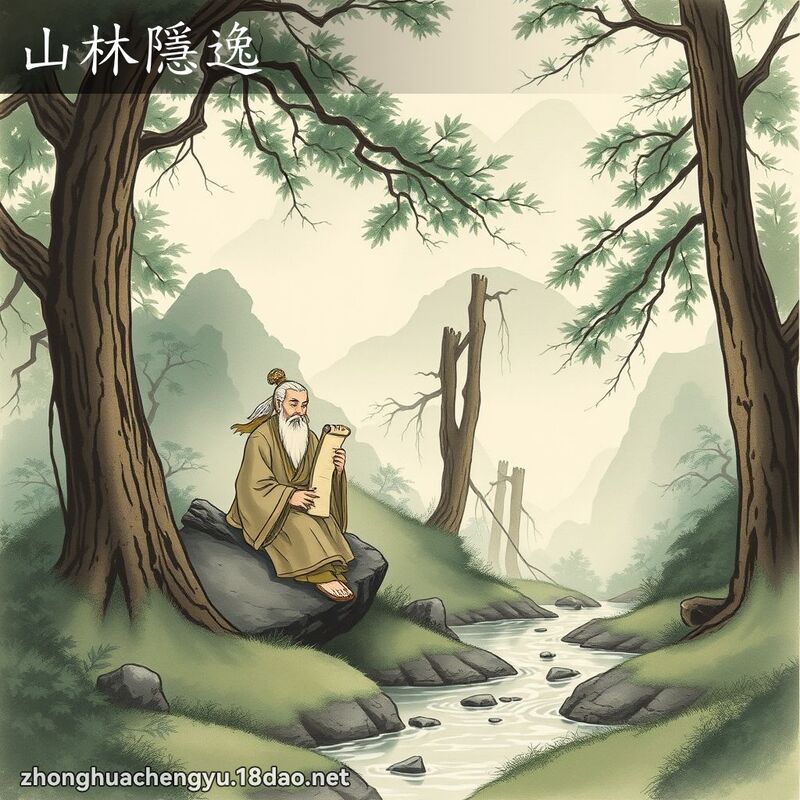 山林隱逸 配图