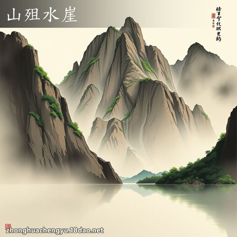 山殂水崖 配图