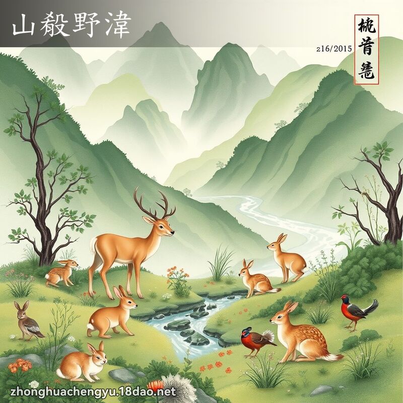 山殽野湋 - 中華成語配圖