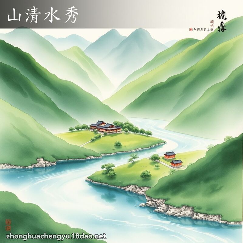 山清水秀 配图