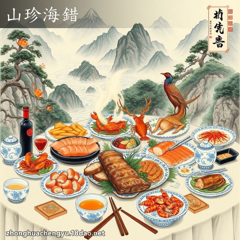 山珍海錯 配图