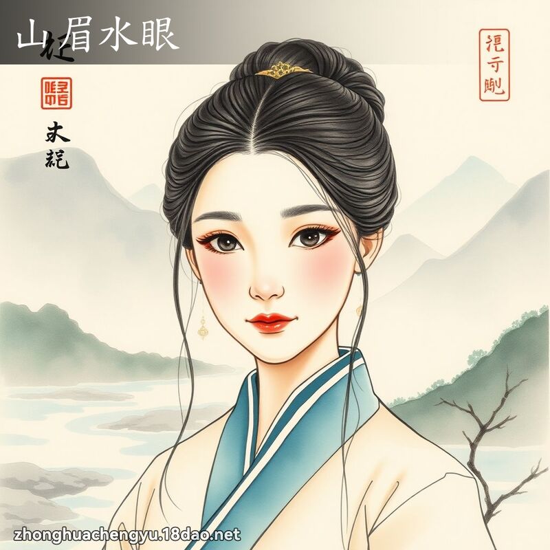 山眉水眼 配图