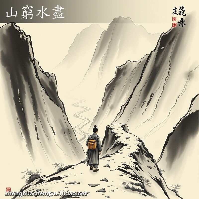 山窮水盡 配图