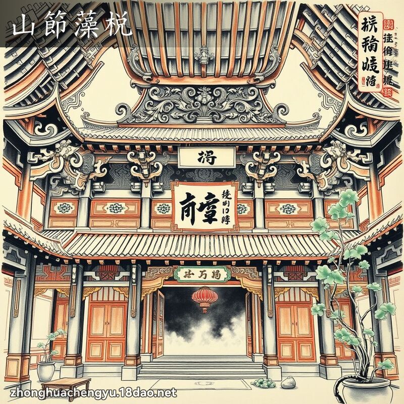 山節藻棁 配图