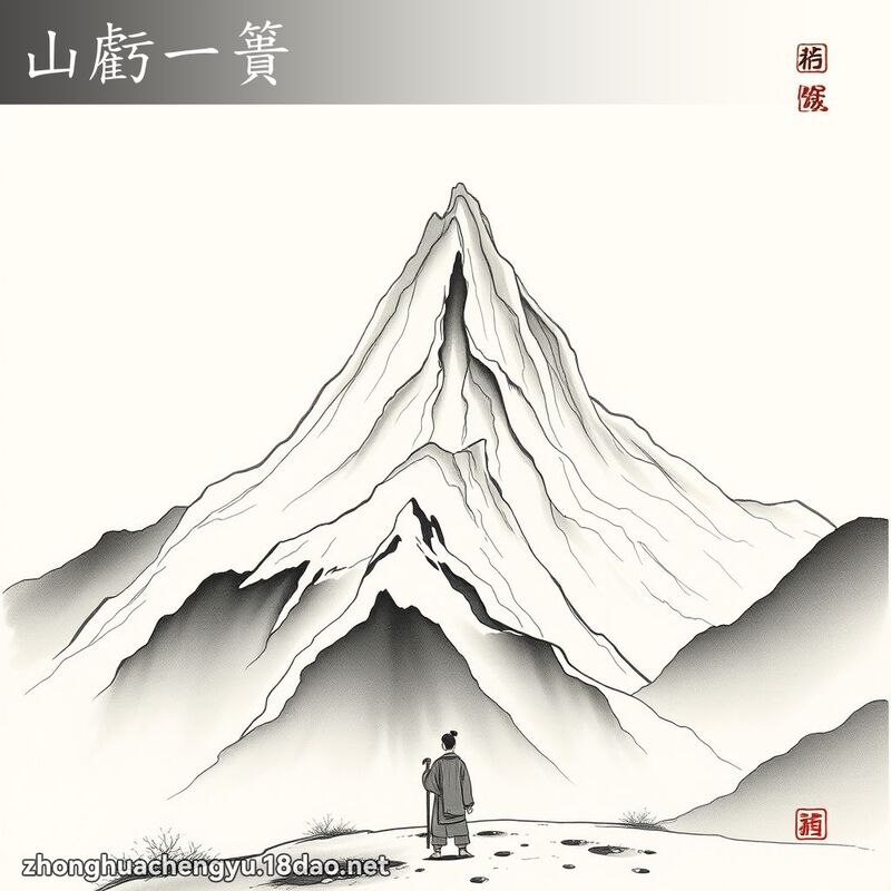 山虧一簣 配图