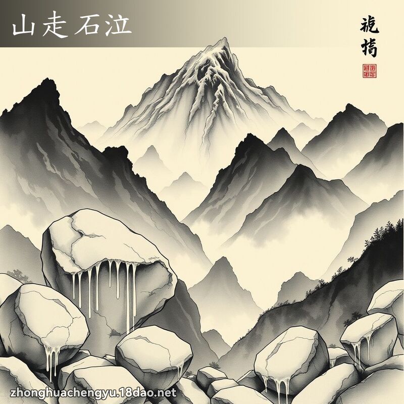 山走石泣 配图