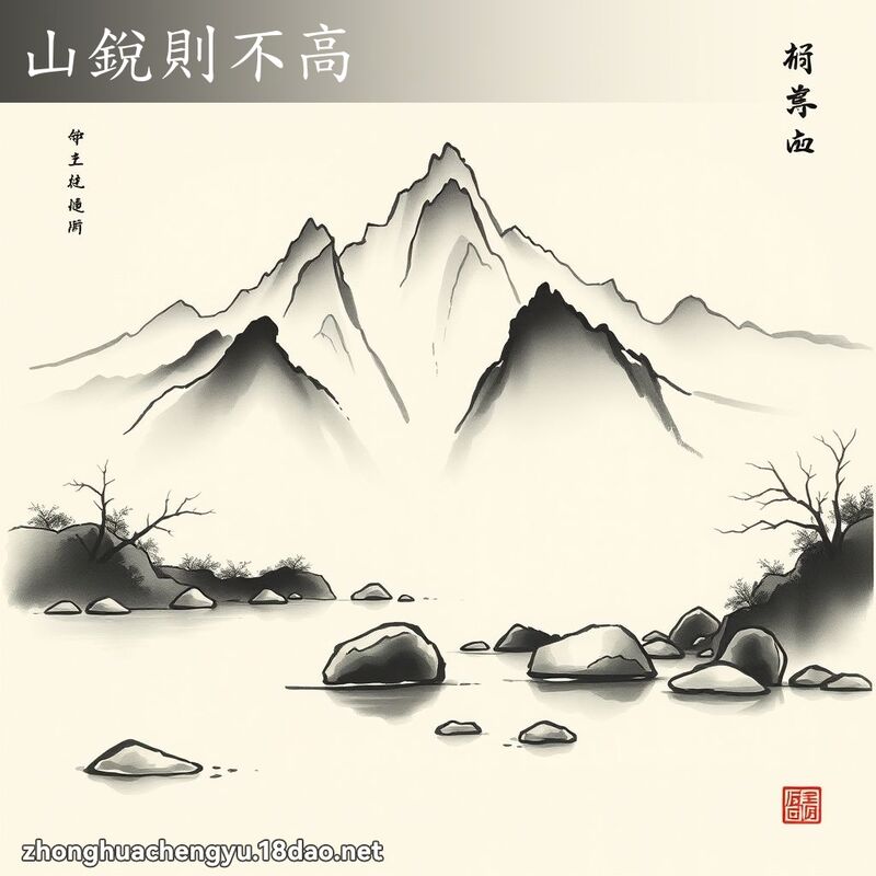 山銳則不高 - 中華成語配圖