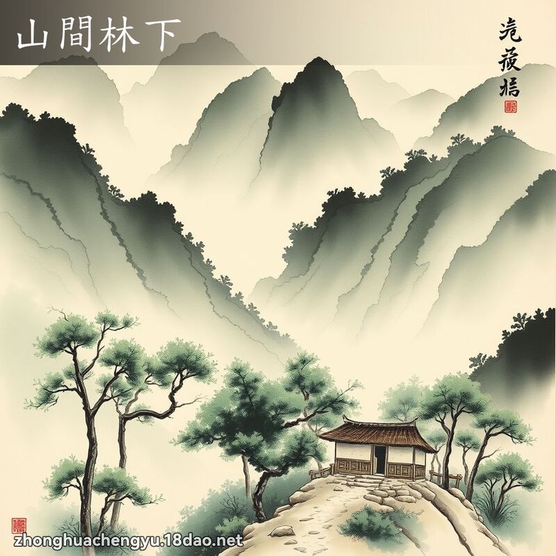 山間林下 - 中華成語配圖