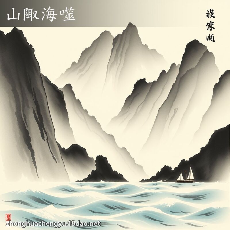 山陬海噬 - 中華成語配圖