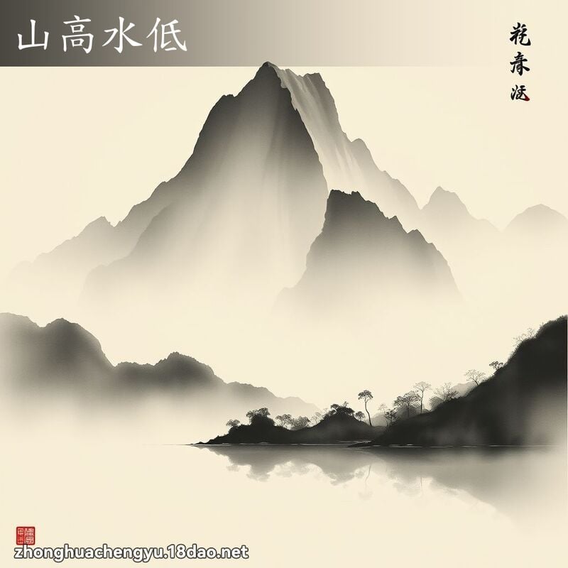 山高水低 配图