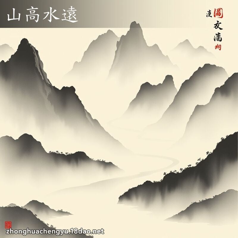 山高水遠 配图