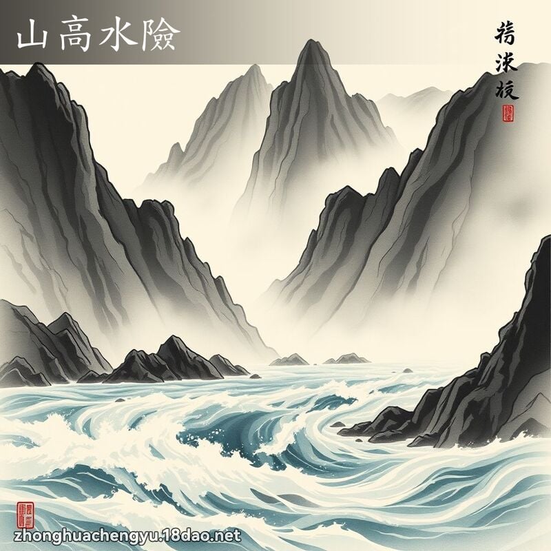 山高水險 配图