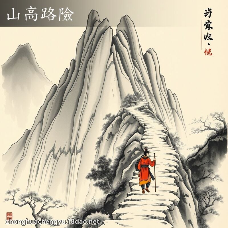 山高路險 配图