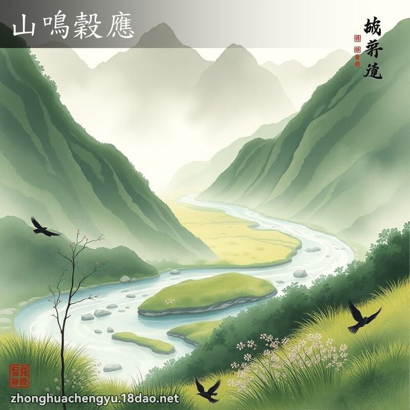 山鳴穀應 配图