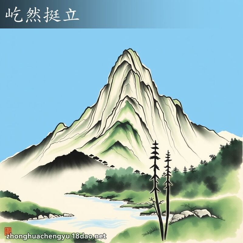 屹然挺立 配图