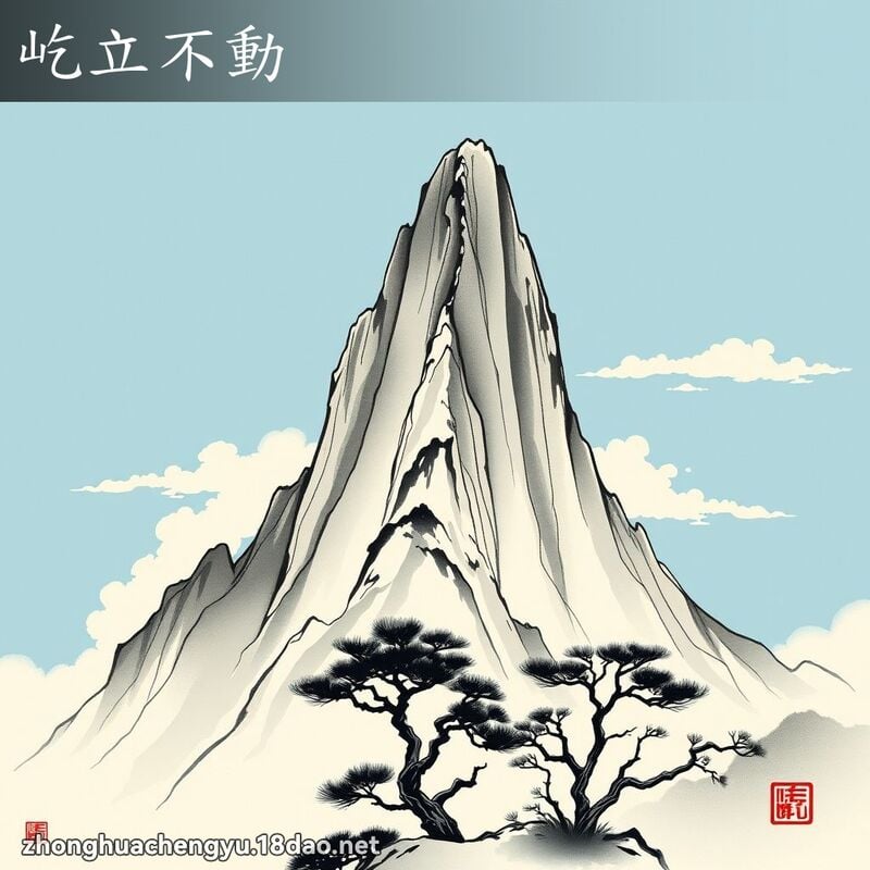 屹立不動 配图