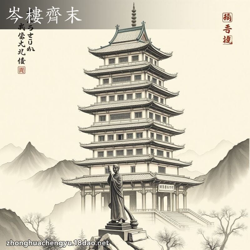 岑樓齊末 - 中華成語配圖