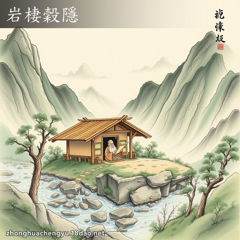 岩棲穀隱 配图