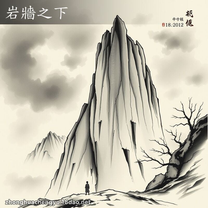岩牆之下 配图